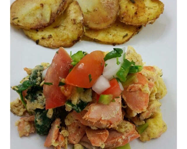 Salmon scramble