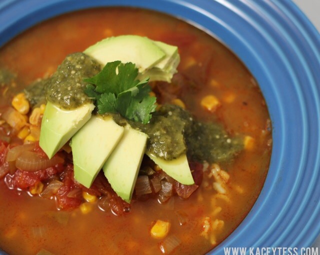 Tomato, Corn & Rice&nbsp;Soup