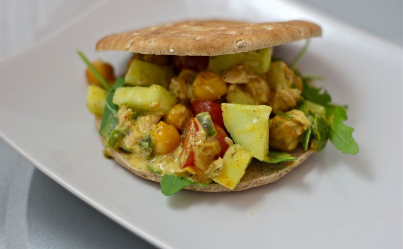 Chickpea + Tuna Salad Sandwich {mayo&nbsp;free}