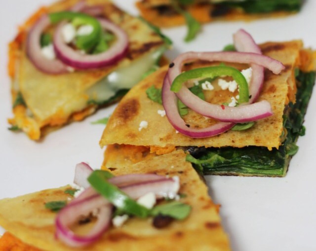 Sweet potato quesadillas
