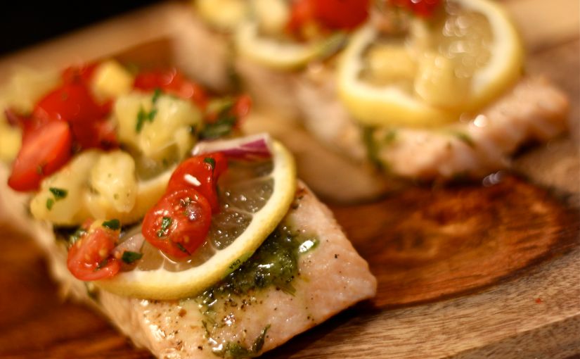 King Salmon with Mango&nbsp;Salsa