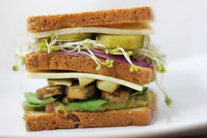vegetarian club sandwich