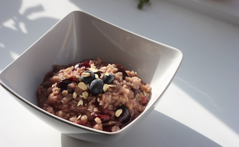 Dark Cherry Oatmeal