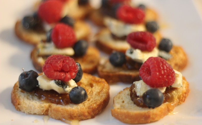 Berry + Honey&nbsp;Crostini